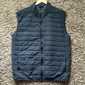 Men's Blue/Gray Quilted Vest